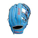 Wilson A500 11" Blue/ Grey/ Red Youth Baseball Gloves- Quickfit Tech