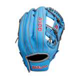 Wilson A500 11" Blue/ Grey/ Red Youth Baseball Gloves- Quickfit Tech