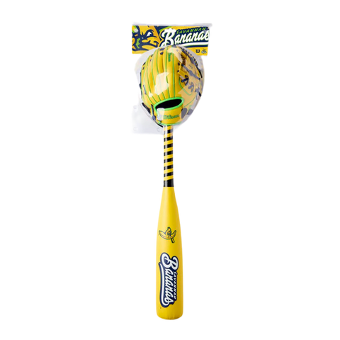 2026 Wilson Savannah Banana A200 Glove, Ball And Bat Kit