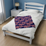 Twins-Themed Velveteen Plush Blanket - Soft & Cozy Team Spirit Throw for Fans