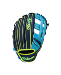 Wilson A2000 Fall 2025 PF50SS Navy/ Sky Blue/ Optic Green-12.25" RHT Baseball Glove