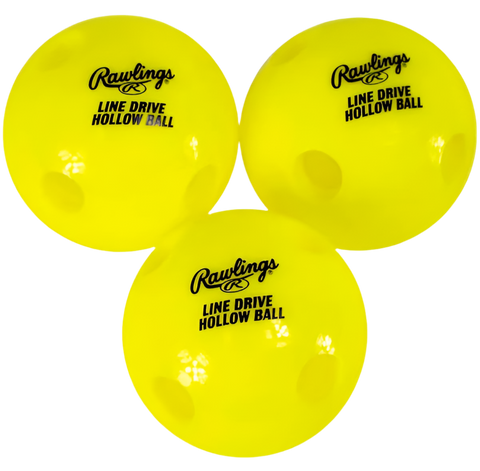 Rawlings Line Drive Hollow Ball- 3 Pack
