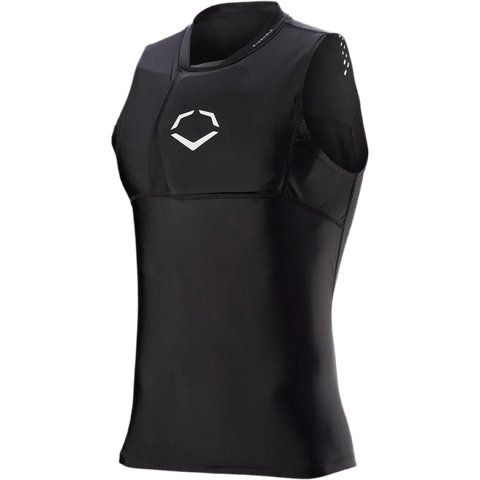 Evoshield Black NOCSAE Chest Guard Shirt