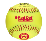 Rawlings Red Dot 11" Fastpitch Softballs- 12 pack