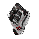 Wilson A1000 1620 Black/ Grey First Base Mitt -12.5" RHT