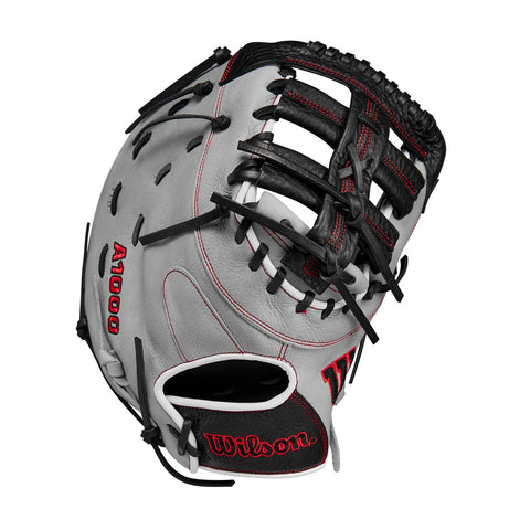 Wilson A1000 1620 Black/ Grey First Base Mitt -12.5" RHT