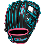 Wilson A2000 2024 Winter 1786SS SC 11.5" Black/ Teal/ Pink Glove