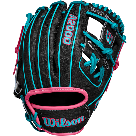 Wilson A2000 2024 Winter 1786SS SC 11.5" Black/ Teal/ Pink Glove