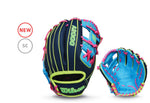Wilson A2000 2025 Winter 1786 11.5" Sky Blue/ Black/ Optic Yellow/ Pink Superskin Glove