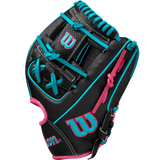 Wilson A2000 2024 Winter 1786SS SC 11.5" Black/ Teal/ Pink Glove