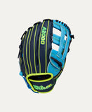 Wilson A2000 Fall 2025 PF50SS Navy/ Sky Blue/ Optic Green-12.25" RHT Baseball Glove