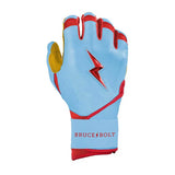 Bruce Bolt Signature Series Bader Blue Short Cuff Batting Gloves