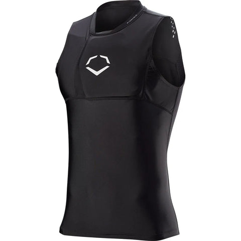 Evoshield Black NOCSAE Chest Guard Shirt