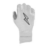 Bruce Bolt Chrome Series Long Cuff Batting Gloves- Adult