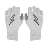 Bruce Bolt Chrome Series Long Cuff Batting Gloves- Adult