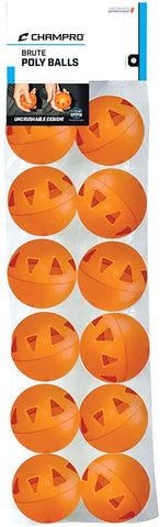 Champro 9" Brute Poly Wiffle Ball- 12 pk