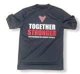 Dryfit tee with screenprinted front logo