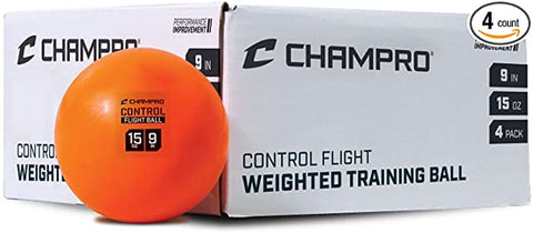 Champro 9" Control flight training balls 15 oz- 6 pk